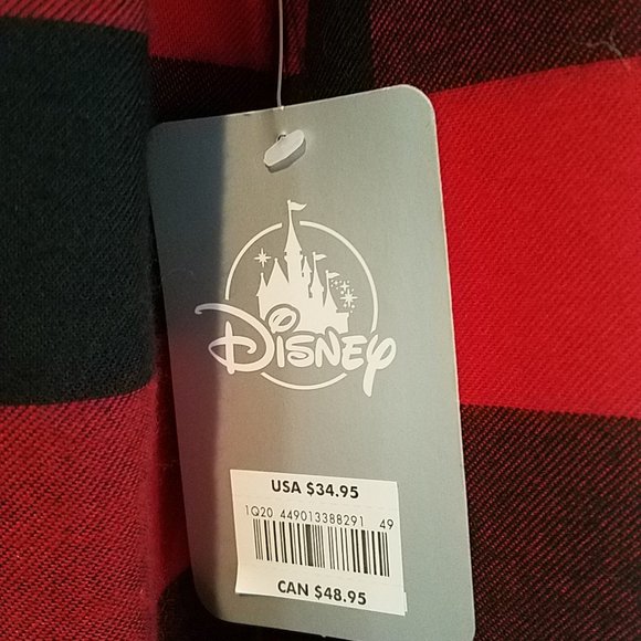 Woman's Disney Holiday Minnie Mouse Flannel Nightshirt - Picture 3 of 6